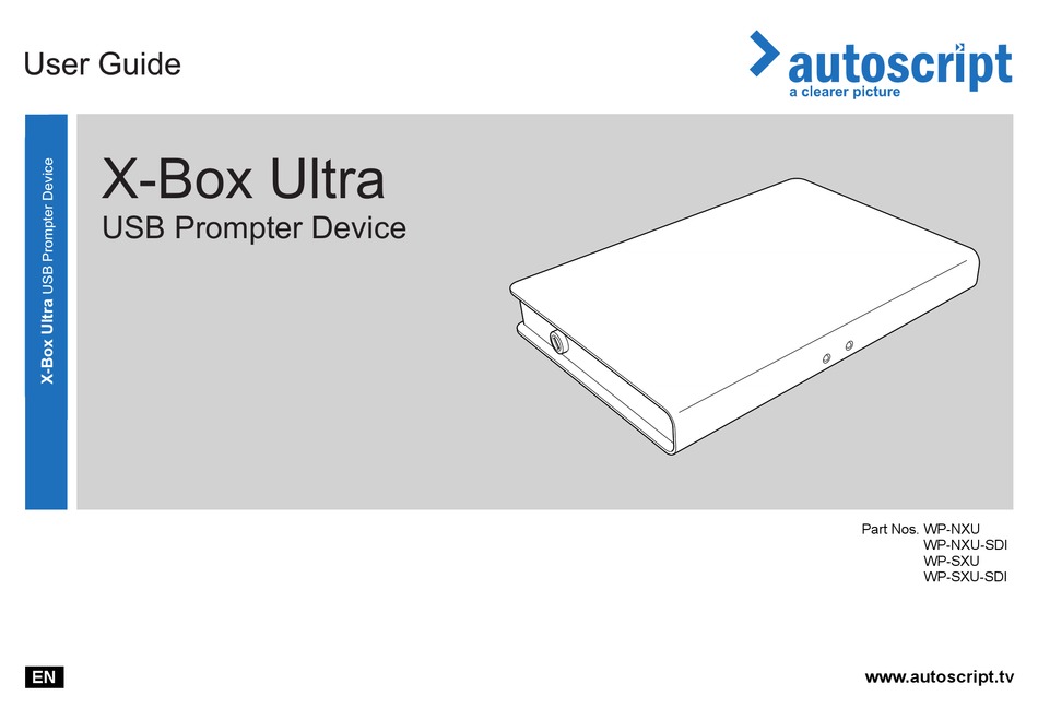 AUTOSCRIPT XBOX ULTRA WPNXU USER MANUAL Pdf Download ManualsLib
