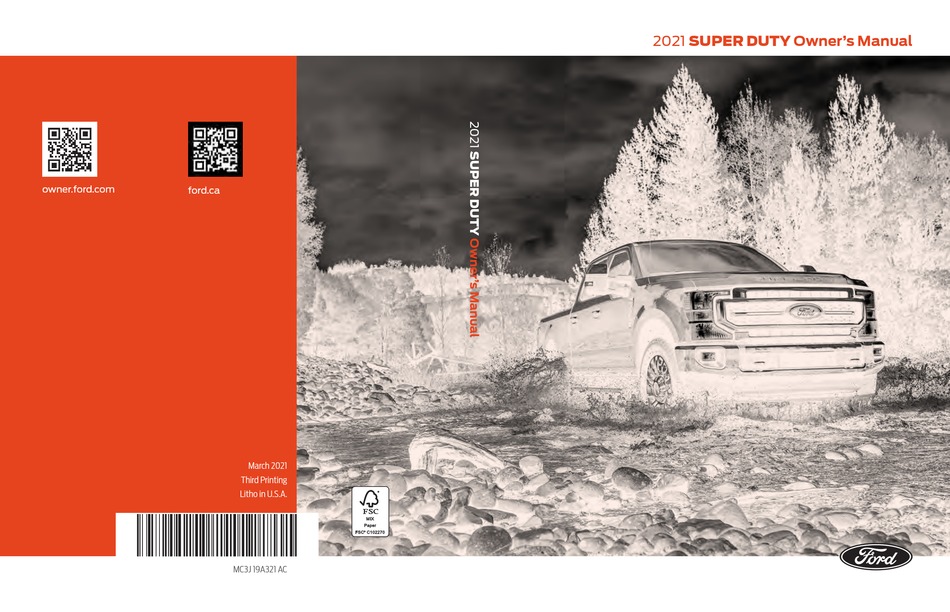FORD SUPER DUTY 2021 OWNER'S MANUAL Pdf Download | ManualsLib