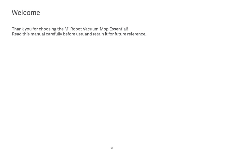XIAOMI MI ROBOT VACUUMMOP ESSENTIAL MANUAL Pdf Download ManualsLib