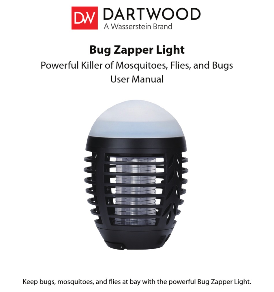 WASSERSTEIN DARTWOOD BUG ZAPPER LIGHT USER MANUAL Pdf Download ManualsLib