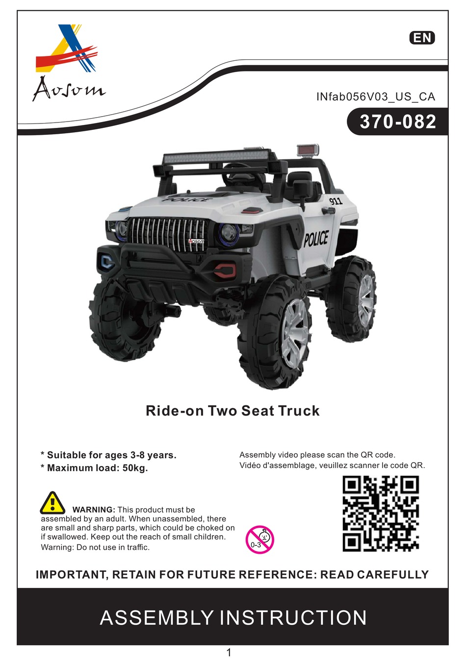 AOSOM 370082 ASSEMBLY INSTRUCTION MANUAL Pdf Download ManualsLib