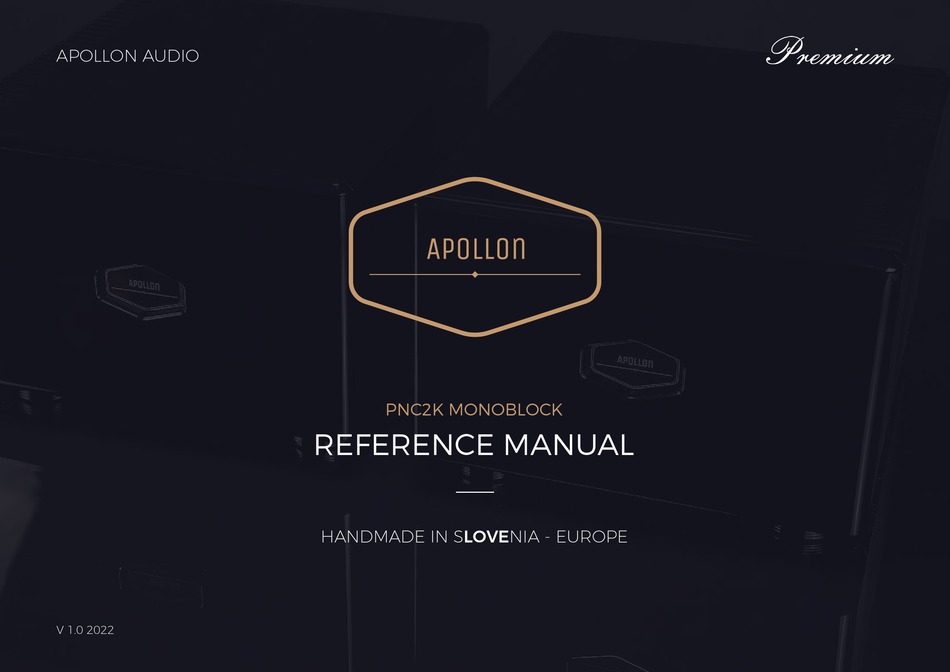 APOLLON PNC2K MONOBLOCK REFERENCE MANUAL Pdf Download ManualsLib