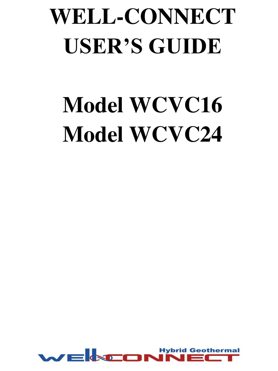 WELLCONNECT WCVC16 USER MANUAL Pdf Download ManualsLib