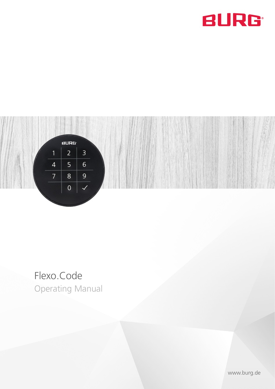 BURG FLEXO.CODE OPERATING MANUAL Pdf Download ManualsLib