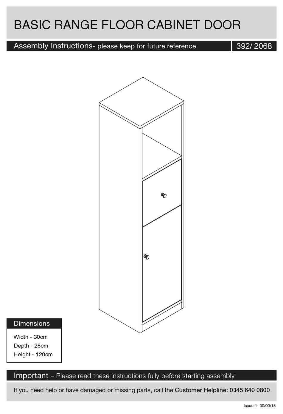 ARGOS 392/ 2068 ASSEMBLY INSTRUCTIONS MANUAL Pdf Download ManualsLib