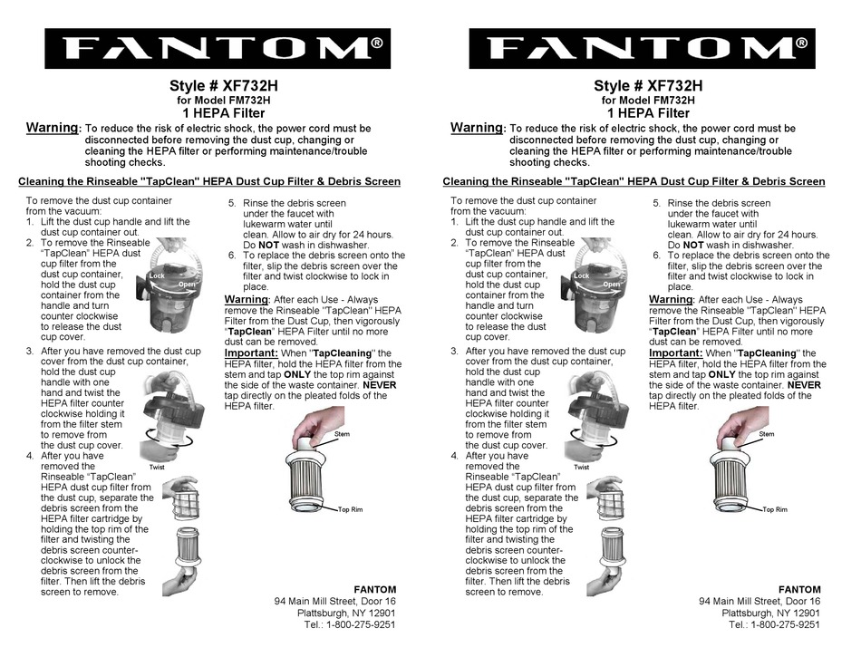 FANTOM XF732H QUICK START MANUAL Pdf Download ManualsLib