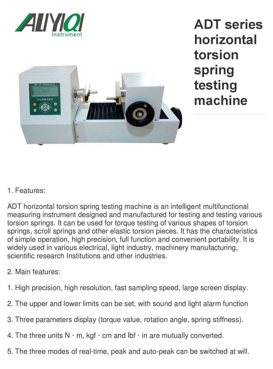 ALIYIQI ADT SERIES MANUAL Pdf Download | ManualsLib