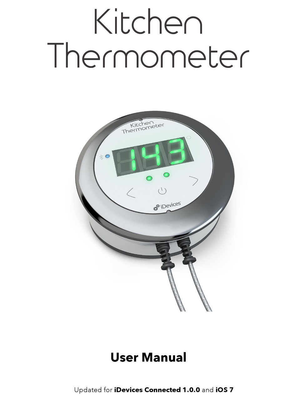 IDEVICES KITCHEN THERMOMETER USER MANUAL Pdf Download ManualsLib