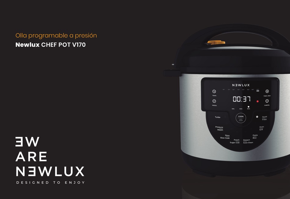 Olla programable a presión Newlux Chef Pot V170