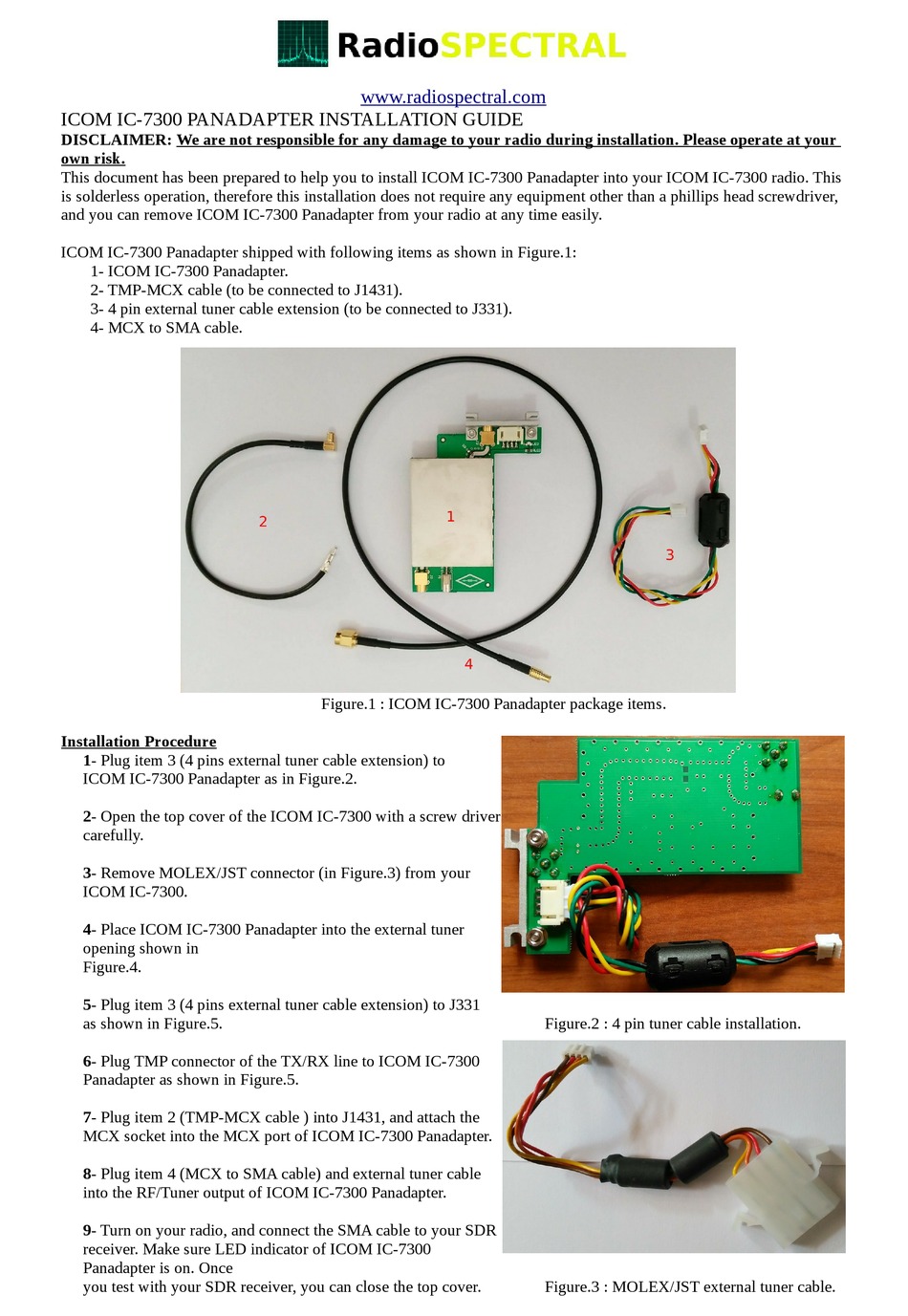 RADIOSPECTRAL IC7300 INSTALLATION MANUAL Pdf Download ManualsLib
