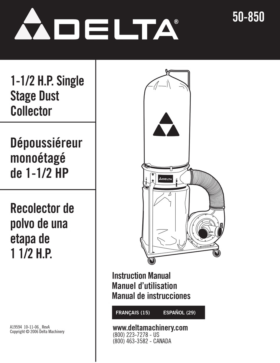 DELTA 50850 INSTRUCTION MANUAL Pdf Download ManualsLib