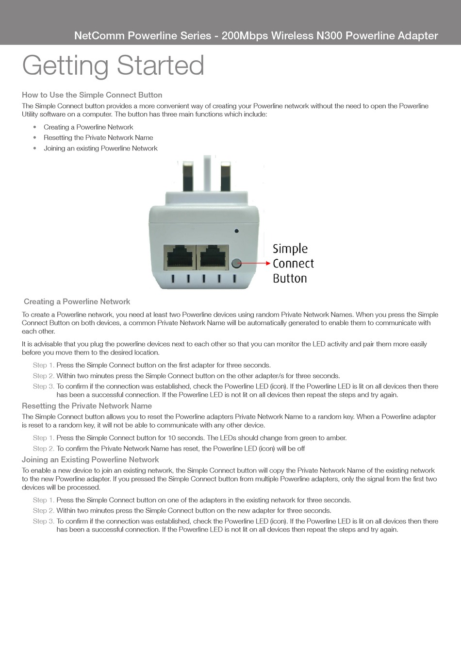 POWERLINE SERIES GETTING STARTED Pdf Download ManualsLib