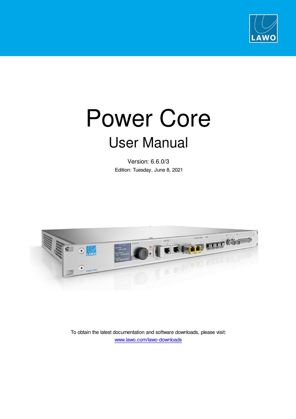 LAWO POWER CORE USER MANUAL Pdf Download ManualsLib