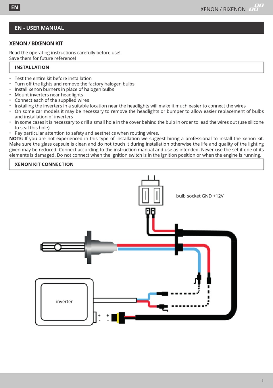 AMIO XENON USER MANUAL Pdf Download ManualsLib