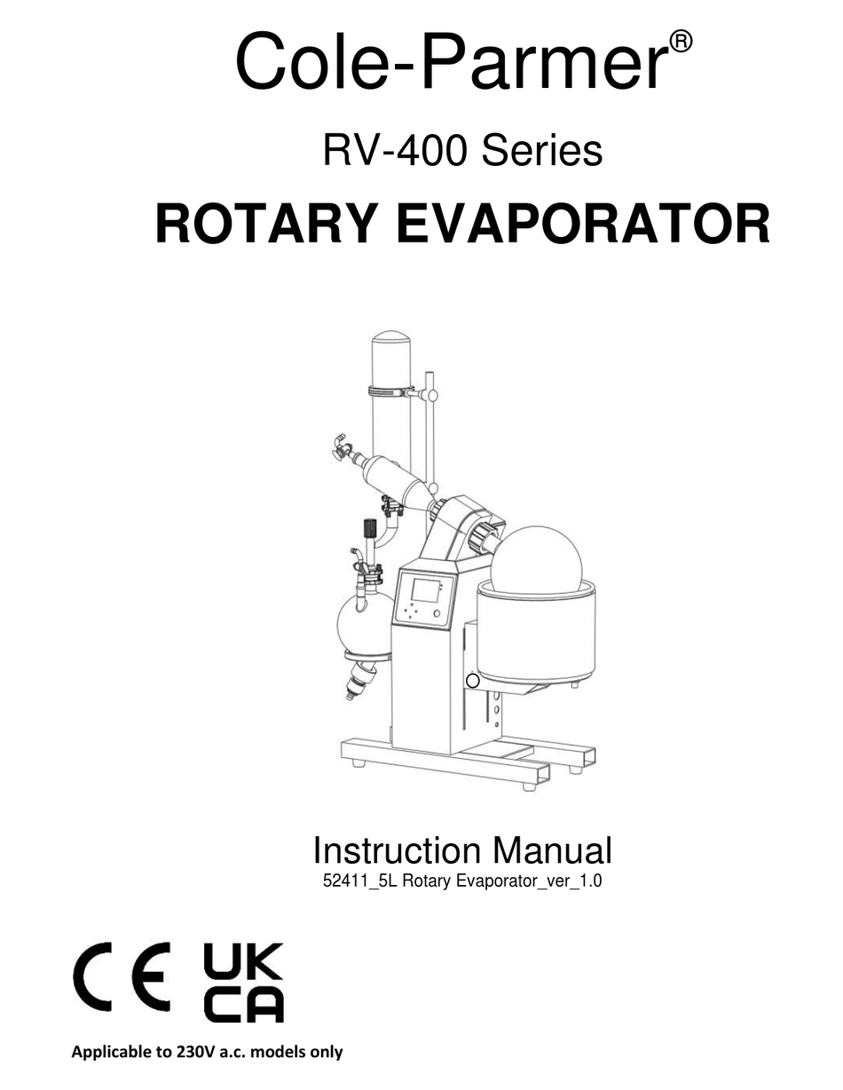 COLE PARMER RV400 SERIES INSTRUCTION MANUAL Pdf Download ManualsLib