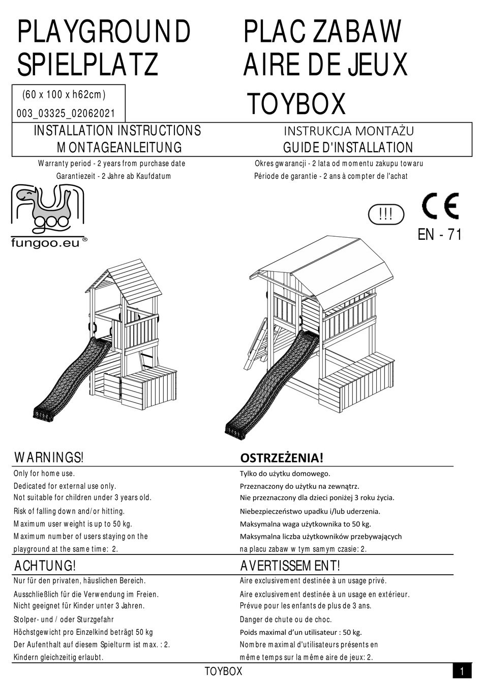 FUNGOO TOYBOX INSTALLATION INSTRUCTIONS MANUAL Pdf Download ManualsLib