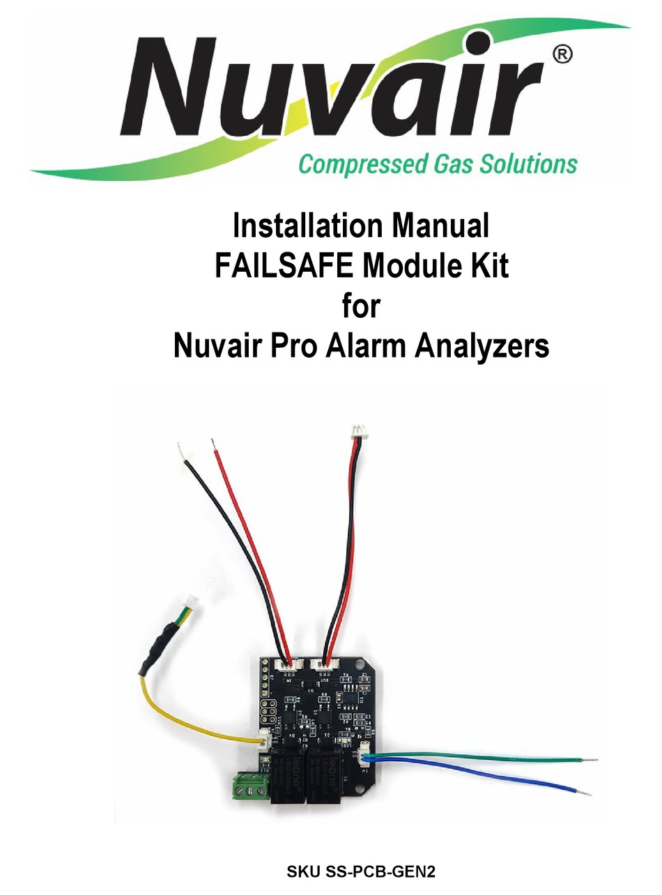 NUVAIR FAILSAFE INSTALLATION MANUAL Pdf Download ManualsLib