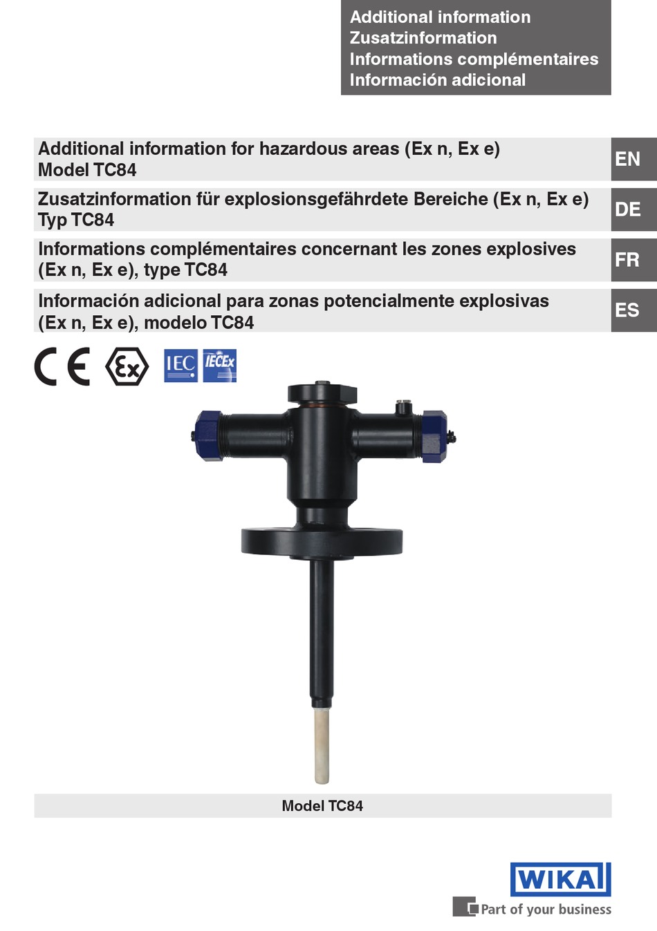 WIKA TC84 OPERATING INSTRUCTIONS MANUAL Pdf Download ManualsLib