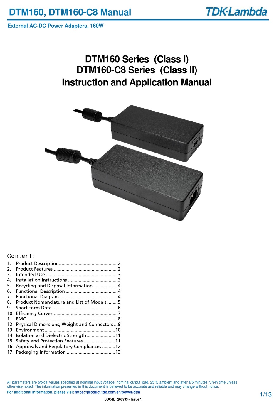 Tdk Lambda Dtm160 Series Instruction Manual Pdf Download Manualslib 0525