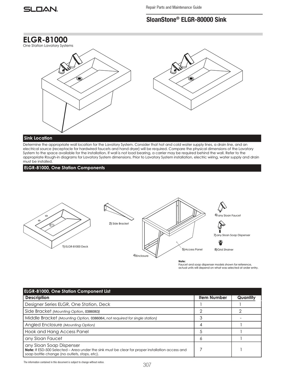 sloan-elgr-81000-repair-parts-and-maintenance-manual-pdf-download