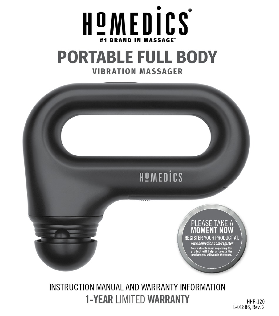 HOMEDICS HHP120 INSTRUCTION MANUAL Pdf Download ManualsLib