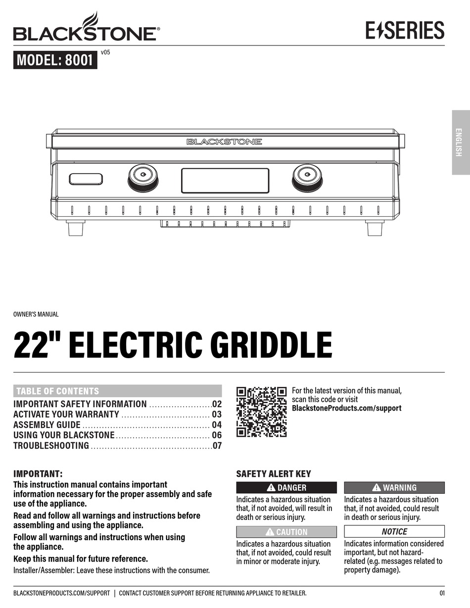 BLACK STONE E SERIES OWNER'S MANUAL Pdf Download ManualsLib