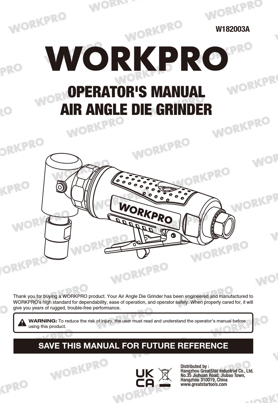 WORKPRO RP17315 OPERATOR'S MANUAL Pdf Download ManualsLib