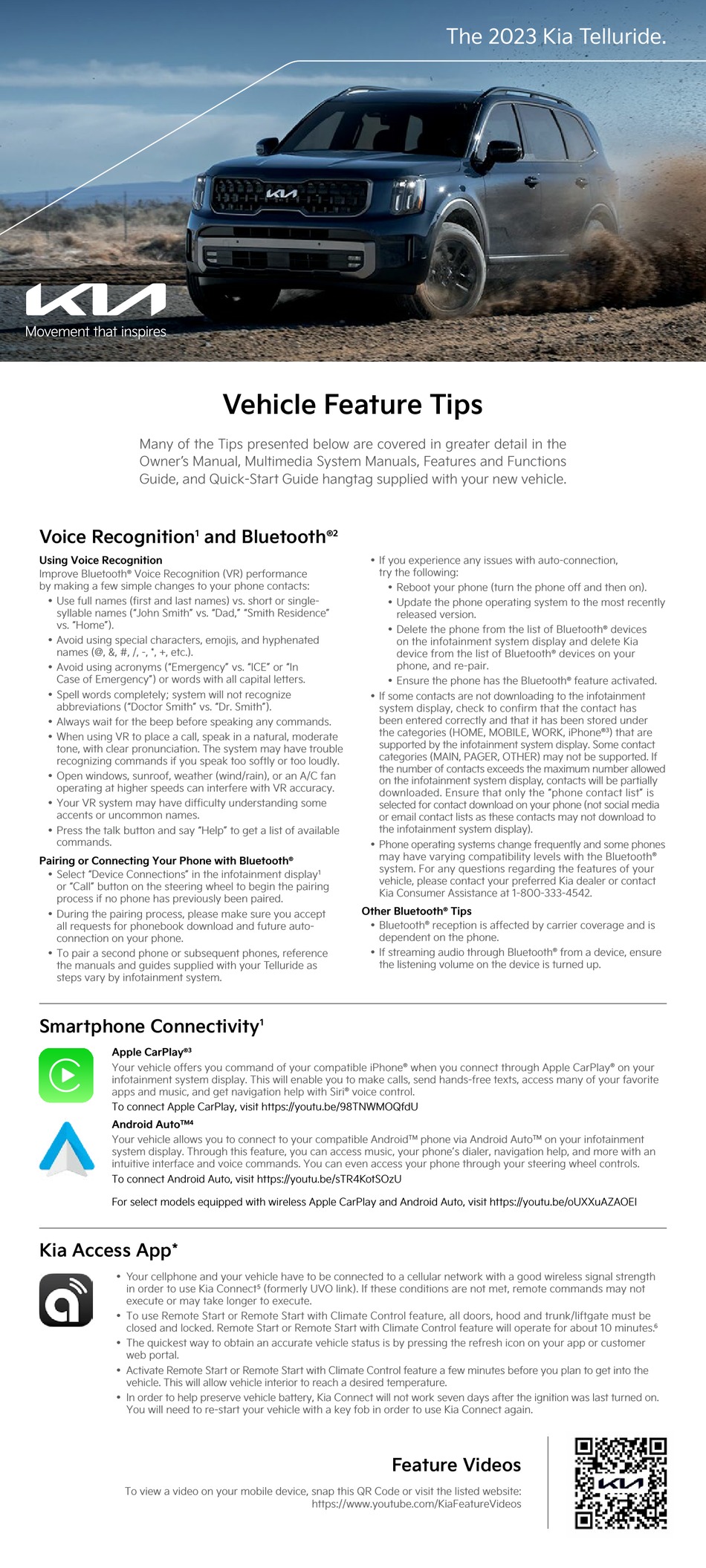 KIA TELLURIDE 2023 MANUAL Pdf Download ManualsLib