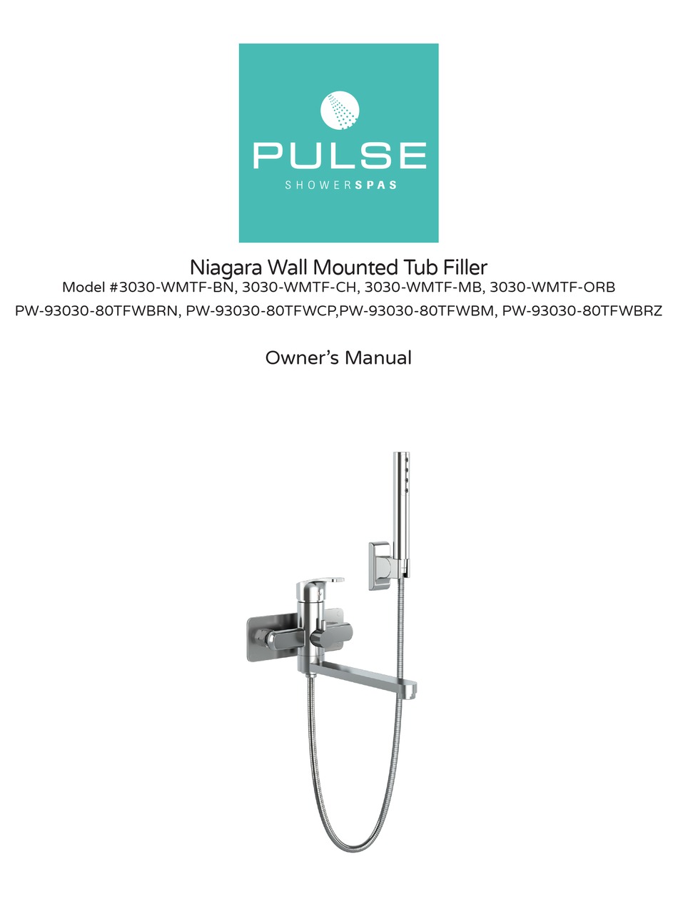 PULSE SHOWER SPAS NIAGARA 3030WMTFBN OWNER'S MANUAL Pdf Download