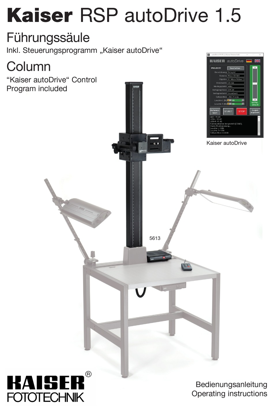 KAISER RSP AUTODRIVE 1.5 OPERATING INSTRUCTIONS MANUAL Pdf Download ManualsLib