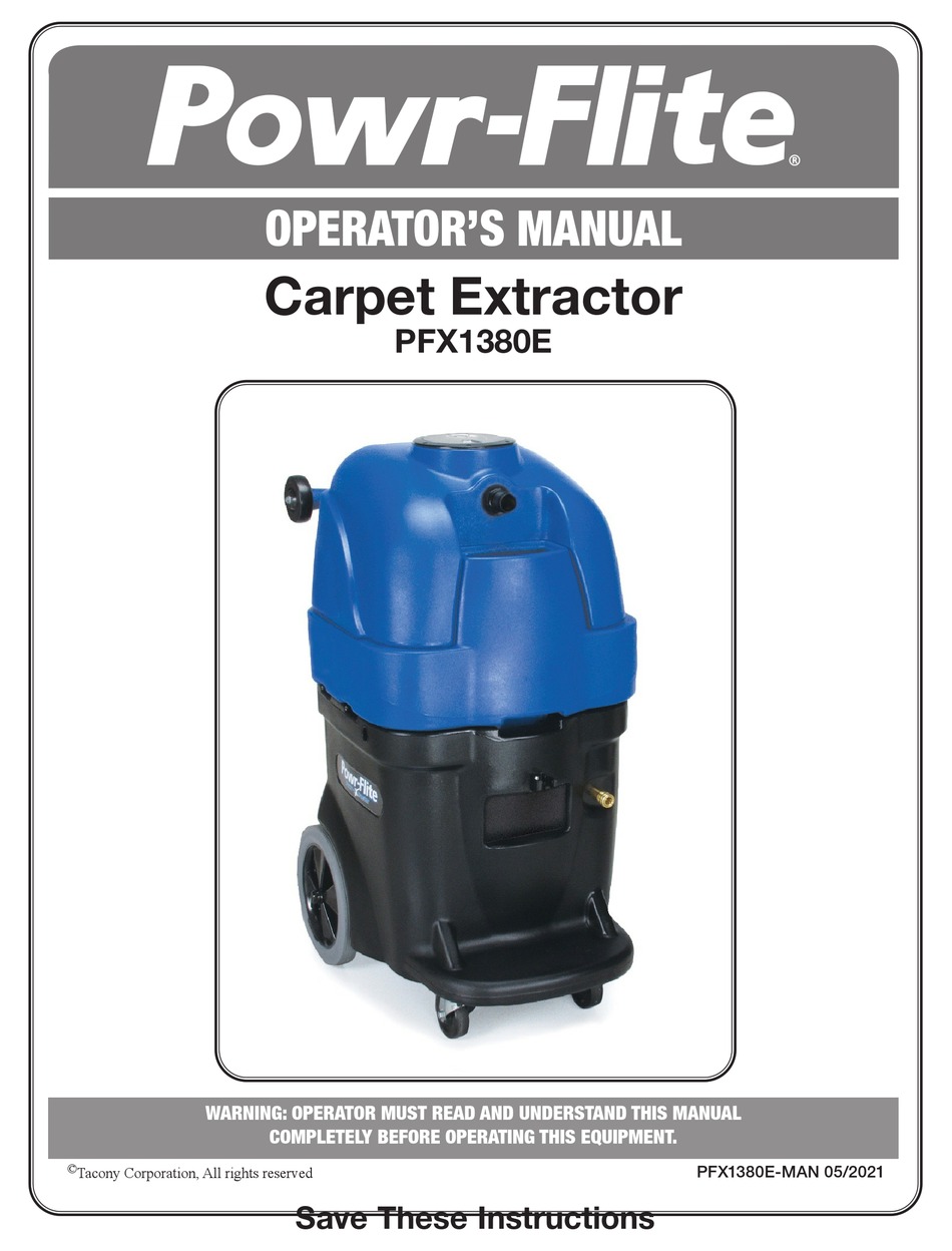 POWRFLITE PFX1380E OPERATOR'S MANUAL Pdf Download ManualsLib