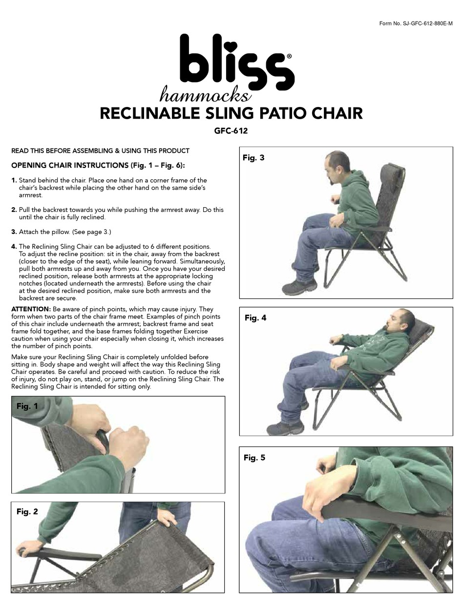 BLISS HAMMOCKS GFC612 QUICK START MANUAL Pdf Download ManualsLib