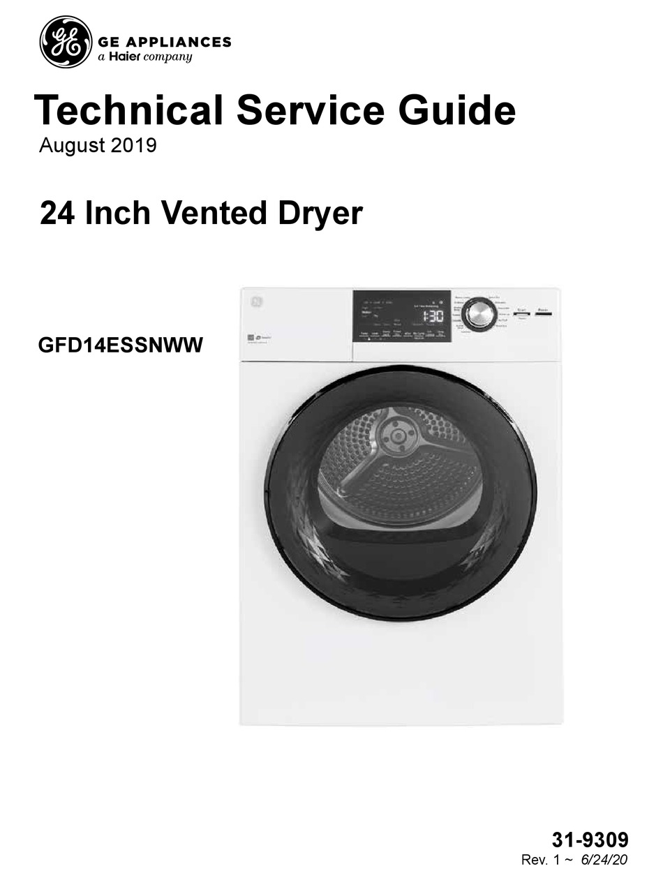 HAIER GE GFD14ESSNWW TECHNICAL SERVICE MANUAL Pdf Download ManualsLib