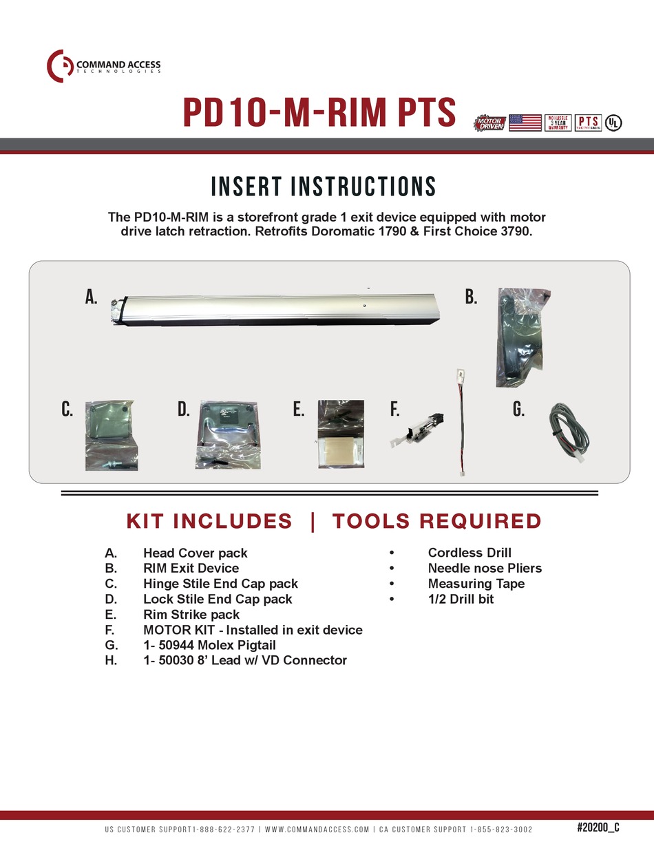 COMMAND ACCESS PD10MRIM PTS INSTRUCTIONS MANUAL Pdf Download ManualsLib