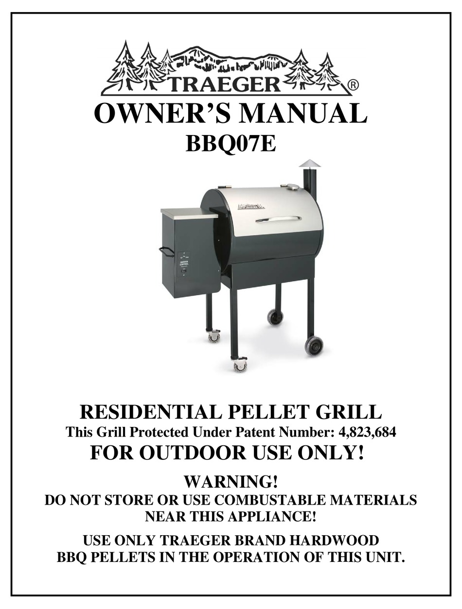 TRAEGER 4,823,684 OWNER'S MANUAL Pdf Download ManualsLib