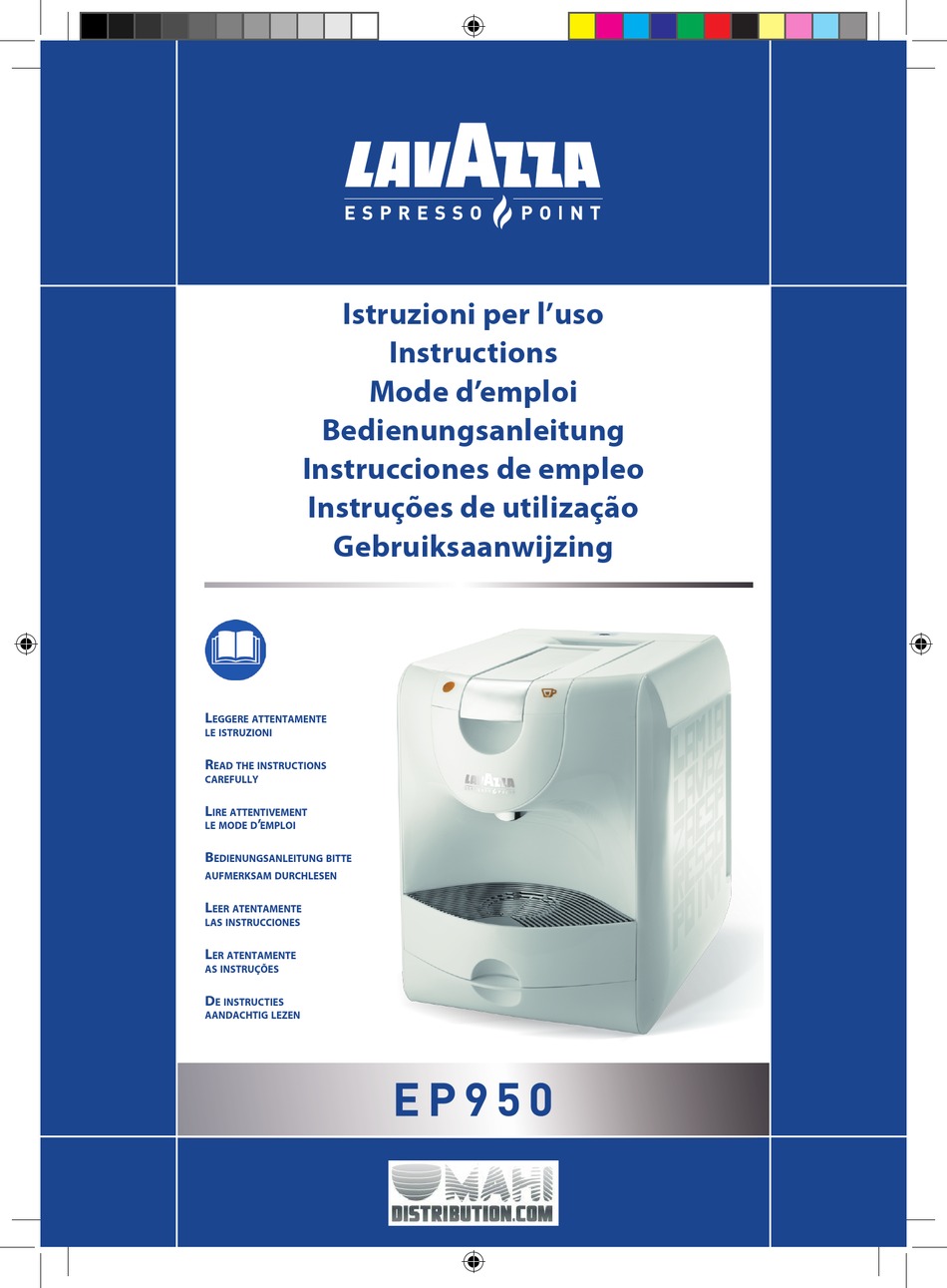 LAVAZZA EP950 INSTRUCTIONS MANUAL Pdf Download ManualsLib