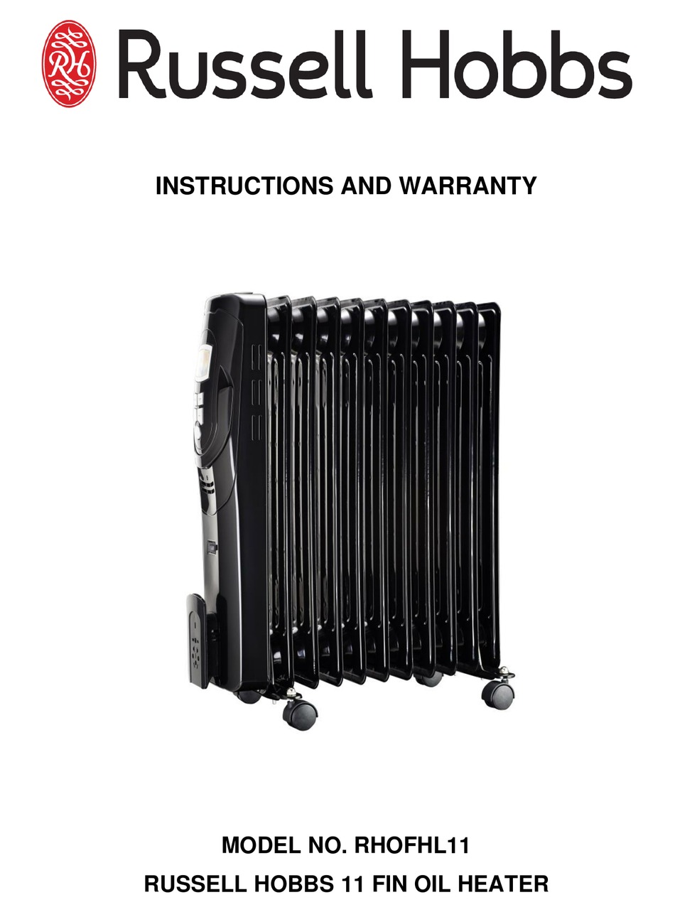 RUSSELL HOBBS RHOFHL11 INSTRUCTIONS MANUAL Pdf Download ManualsLib