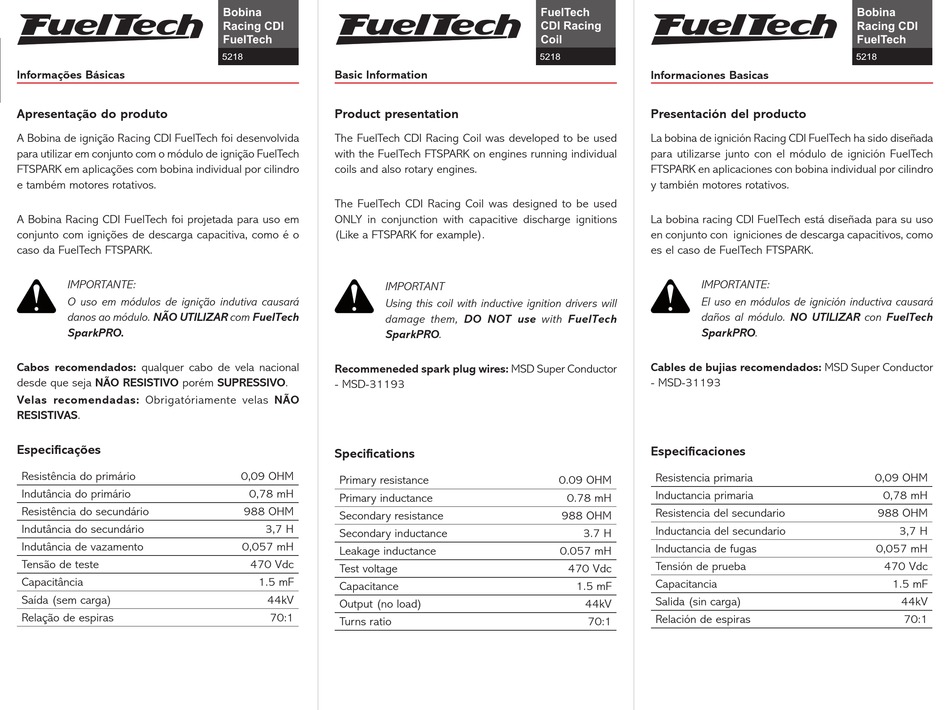 FUELTECH 5218 QUICK START MANUAL Pdf Download ManualsLib