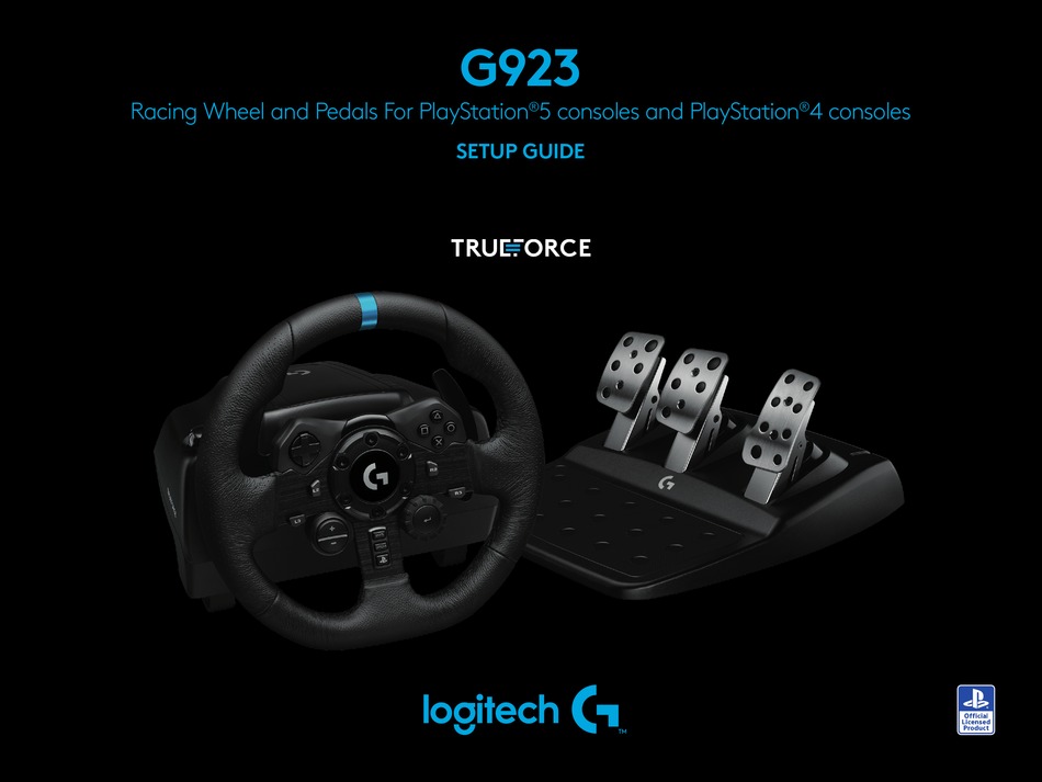 LOGITECH TRUEFORCE G923 SETUP MANUAL Pdf Download | ManualsLib