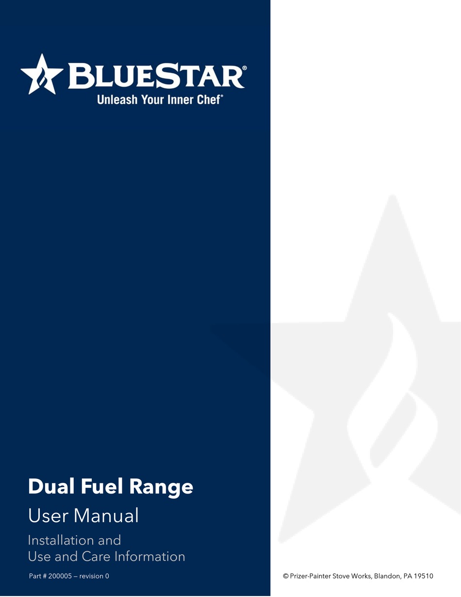 BLUESTAR BSDF36 USER MANUAL Pdf Download ManualsLib
