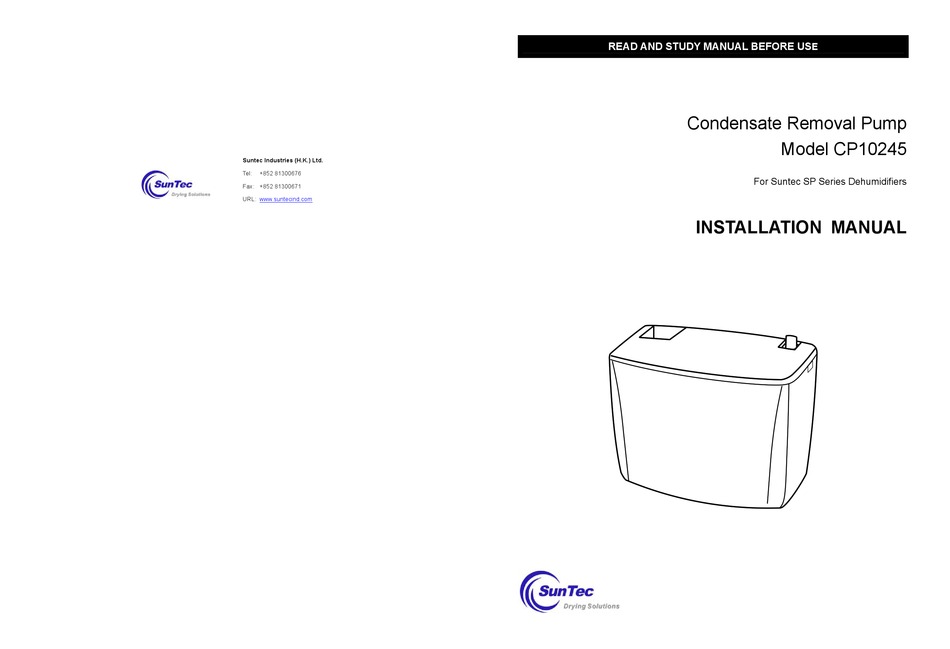 SUNTEC CP10245 INSTALLATION MANUAL Pdf Download ManualsLib