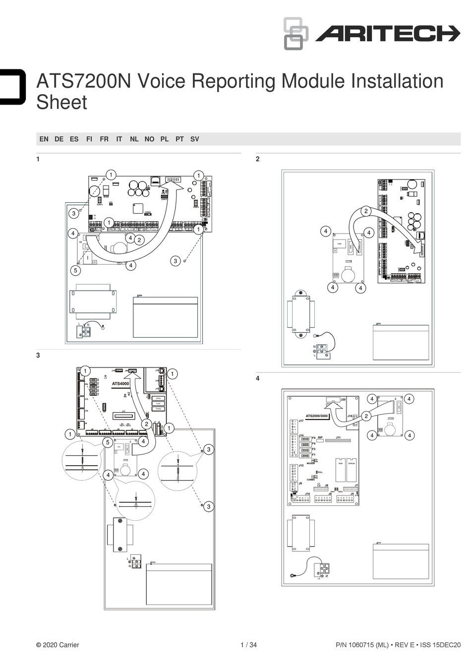 ARITECH ATS7200N INSTALLATION SHEET Pdf Download ManualsLib