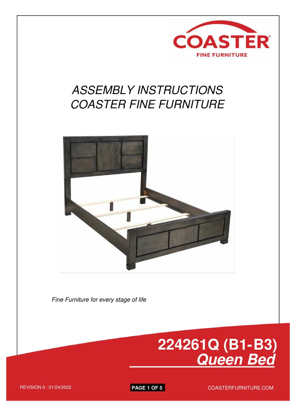 COASTER 224261Q ASSEMBLY INSTRUCTIONS MANUAL Pdf Download ManualsLib