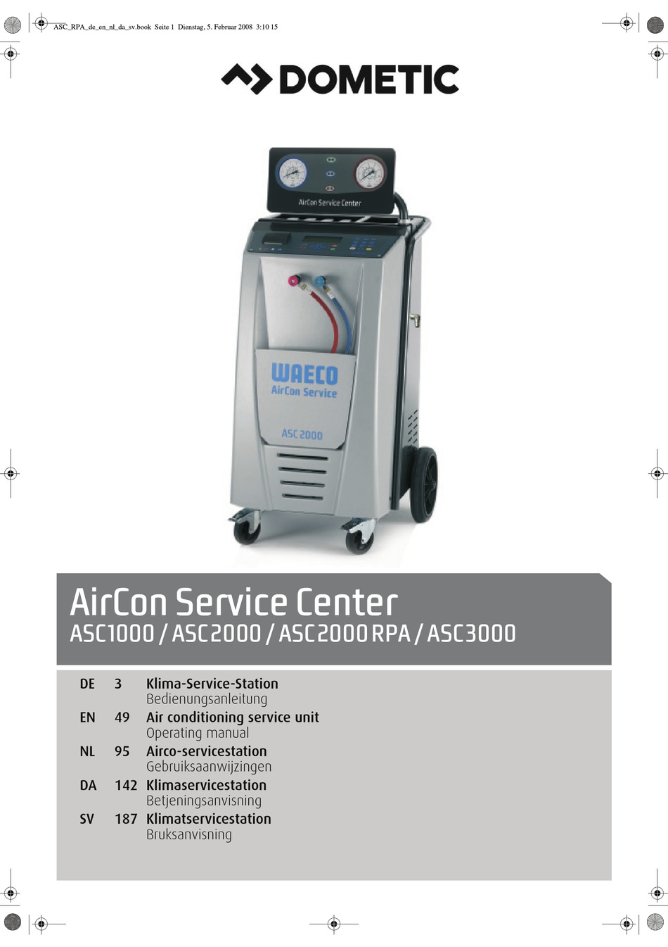DOMETIC AIRCON ASC 1000 OPERATING MANUAL Pdf Download ManualsLib