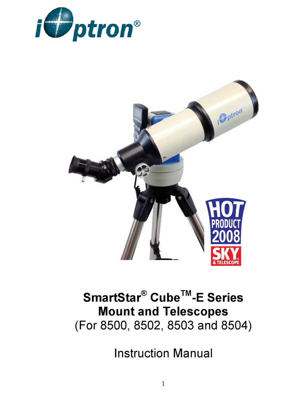 IOPTRON SMARTSTAR CUBE E SERIES INSTRUCTION MANUAL Pdf Download ManualsLib