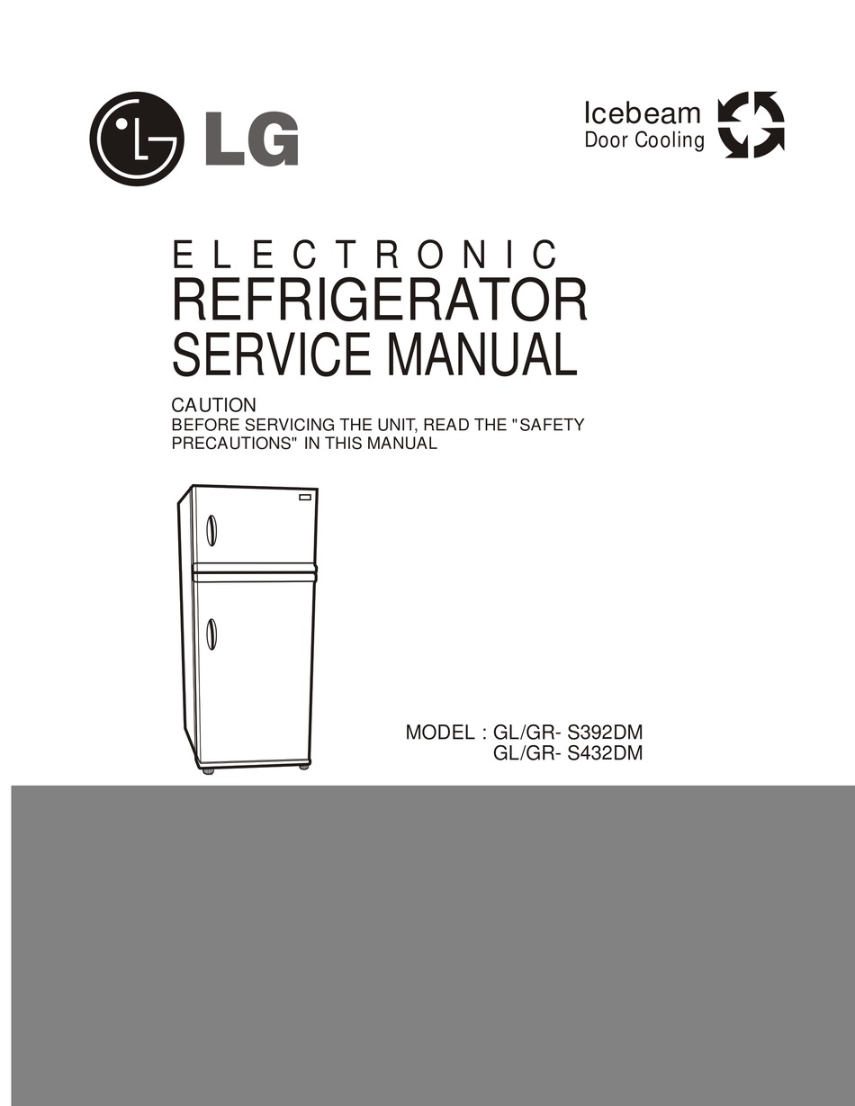 LG GL-S392DM SERVICE MANUAL Pdf Download | ManualsLib