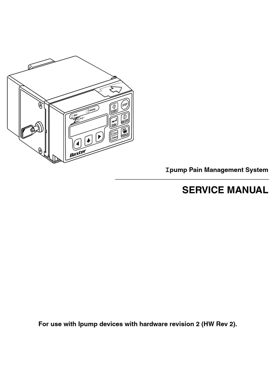 BAXTER HEALTHCARE CORPORATION IPUMP SERVICE MANUAL Pdf Download