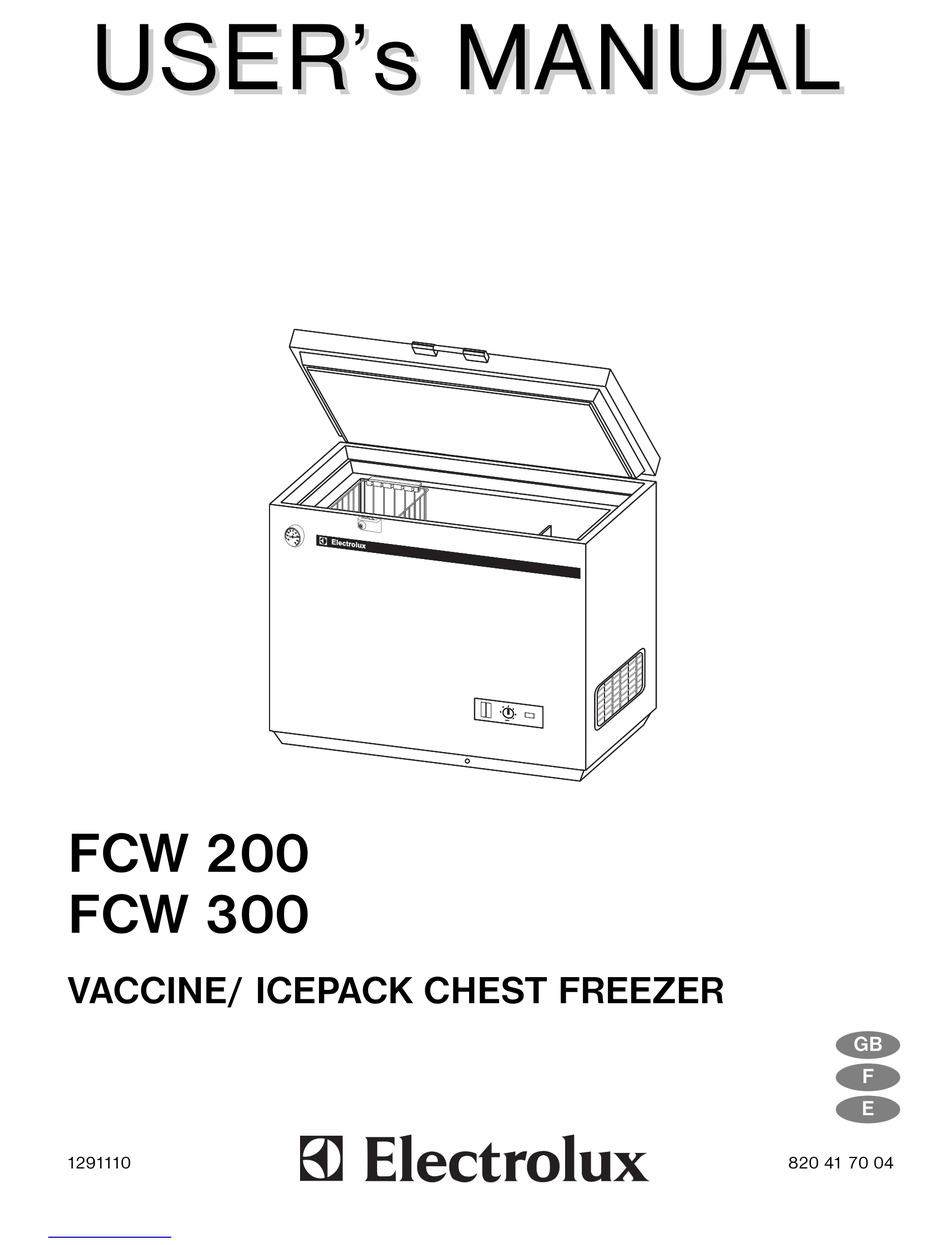 ELECTROLUX FCW 200 USER MANUAL Pdf Download ManualsLib