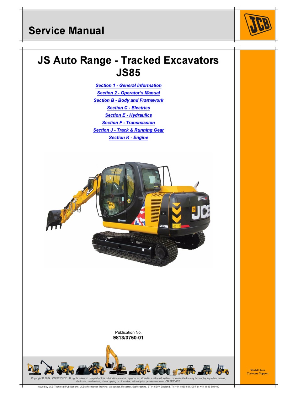 JCB JS SERIES SERVICE MANUAL Pdf Download | ManualsLib