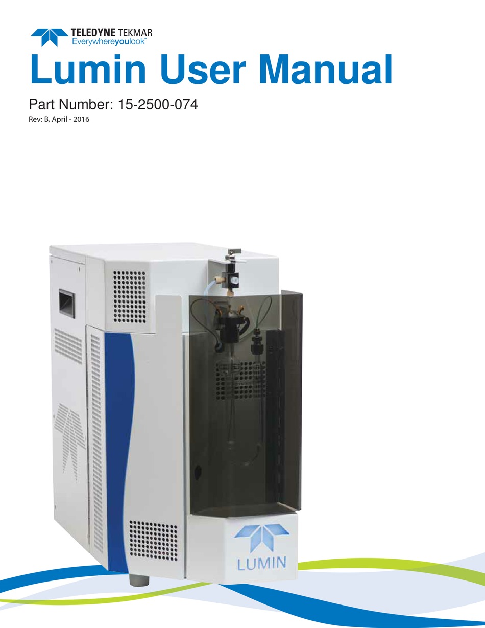 TELEDYNE TEKMAR LUMIN 152500074 USER MANUAL Pdf Download ManualsLib